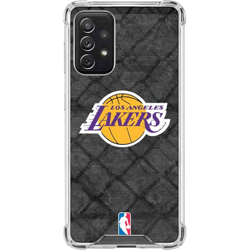 NBA Los Angeles Lakers Dark Rust Galaxy A72 5G Clear Case